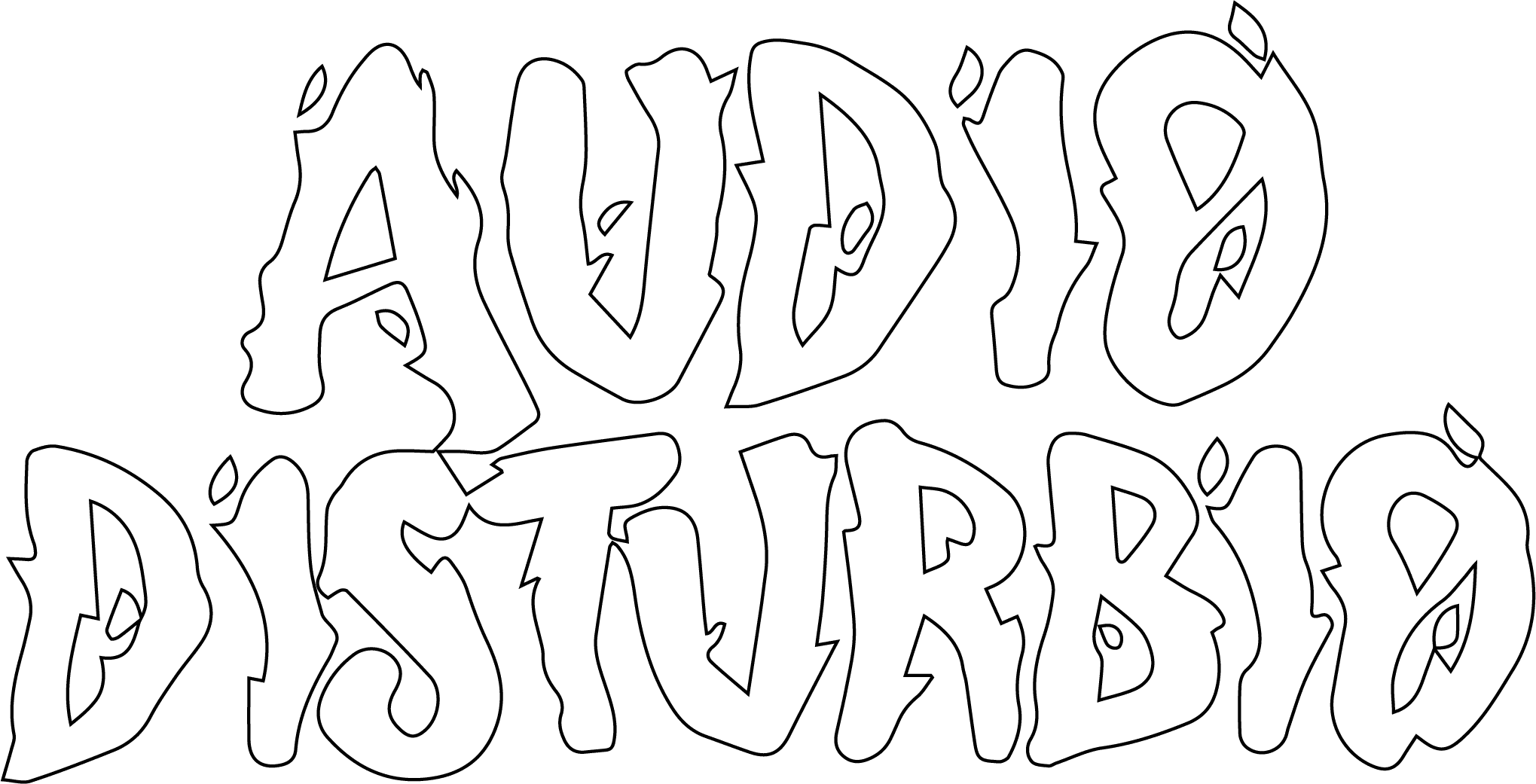 Logo AudioDisturbio Blanco